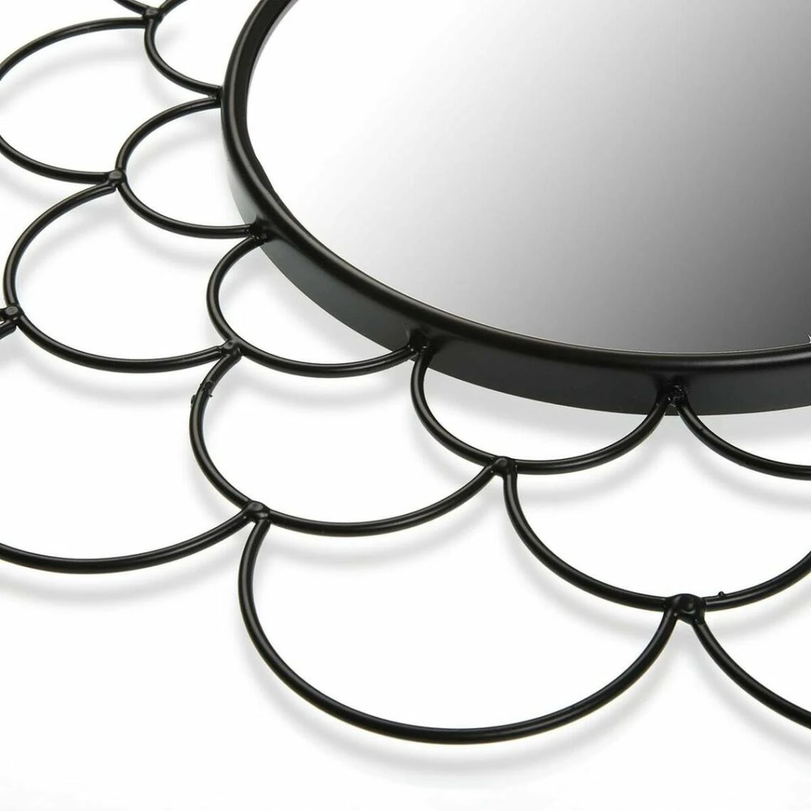 Miroir Mural Versa Noir Métal (1,2 X 36 X 36 Cm) 4 Miroir Mural Versa Noir Métal (1,2 X 36 X 36 Cm) – Image 2