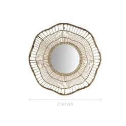 Rendez Vous Déco Miroir Oliva En Rotin D67 Cm -magasin Vente-unique miroir oliva en rotin d67 cm 13609576 37407294 1140x1140