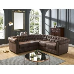 Vente-unique Miroir En Métal PALATINE - L. 100 X H. 148 Cm -Doré Antique -magasin Vente-unique miroir palatine 10877796 28398734 1140x1140