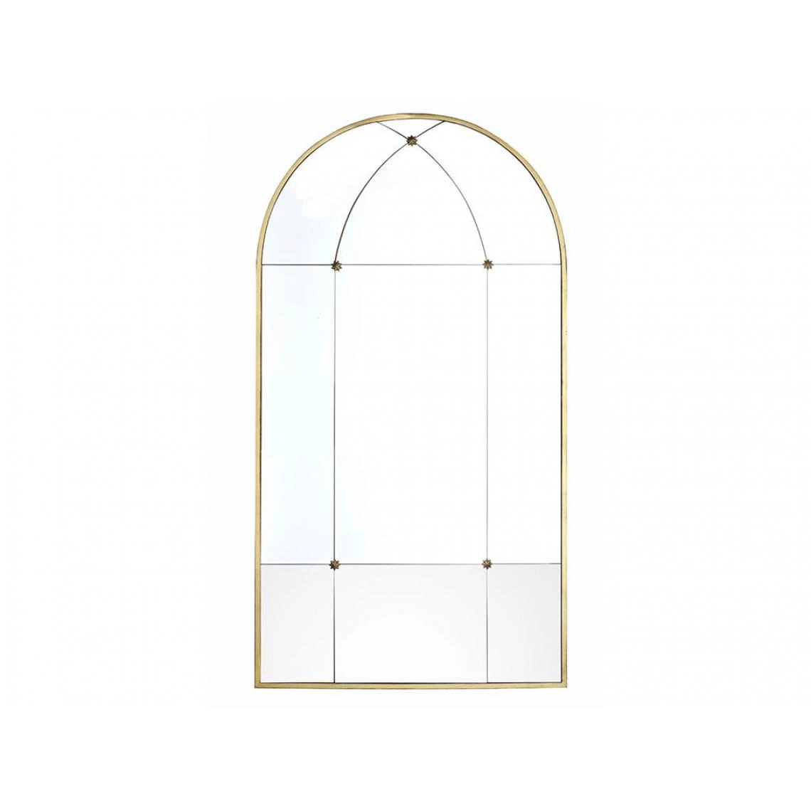 Vente-unique Miroir Fenêtre Vintage En Métal PALMYRE - L. 80 X H. 150 Cm -Doré A... 3 Vente-unique Miroir Fenêtre Vintage En Métal PALMYRE - L. 80 X H. 150 Cm -Doré A...