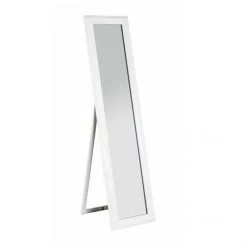 Pegane Miroir Psyché Cadre En MDF Laqué Blanc Brillant - Longueur 40 X Haut...