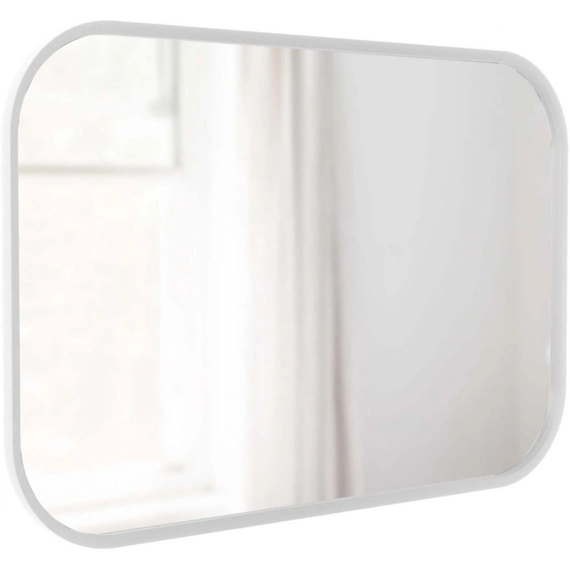 Umbra Miroir Rectangulaire Rebord Caoutchouc 61 X 91 Cm Hub Blanc. 3 Umbra Miroir Rectangulaire Rebord Caoutchouc 61 X 91 Cm Hub Blanc.