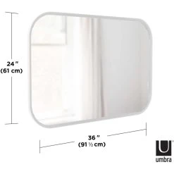 Umbra Miroir Rectangulaire Rebord Caoutchouc 61 X 91 Cm Hub Blanc. 8 Umbra Miroir Rectangulaire Rebord Caoutchouc 61 X 91 Cm Hub Blanc. -magasin Vente-unique miroir rectangulaire rebord caoutchouc 61 x 91 cm hub blanc 13847600 38398790 1140x1140