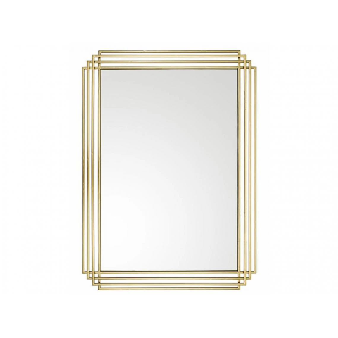 Vente-unique Miroir Art Déco En Métal SAMBA - L.80 X H. 110 Cm - Doré 3 Vente-unique Miroir Art Déco En Métal SAMBA - L.80 X H. 110 Cm - Doré
