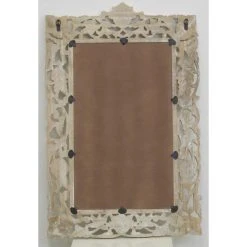 Aubry Gaspard Miroir Sculpté En Manguier Blanchi. 9 Aubry Gaspard Miroir Sculpté En Manguier Blanchi. -magasin Vente-unique miroir sculpte en manguier blanchi 13841856 38379754 1140x1140