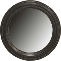 Baroque Miroir Sorcière Rond En Polyérsine 27 Cm.