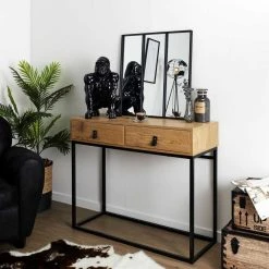 TOILINUX Miroir Style Verrière En 3 Parties En Métal - Noir -magasin Vente-unique miroir style verriere en 3 parties en metal noir 13620496 37469382 1140x1140