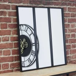 TOILINUX Miroir Style Verrière En 3 Parties En Métal - Noir -magasin Vente-unique miroir style verriere en 3 parties en metal noir 13620496 37469384 1140x1140