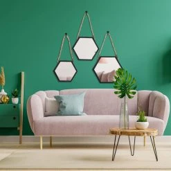 Other Miroir Sur Chaîne, Miroir Mural Hexagonal Dans Un Cadre Noir, Lot De ... 8 Other Miroir Sur Chaîne, Miroir Mural Hexagonal Dans Un Cadre Noir, Lot De ... -magasin Vente-unique miroir sur chaine miroir mural hexagonal dans un cadre noir lot de 3 13798306 38150656 1140x1140