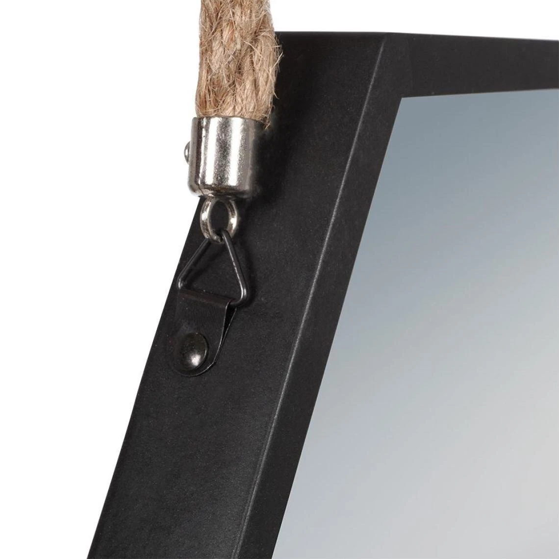 Other Miroir Sur Chaîne, Miroir Mural Hexagonal Dans Un Cadre Noir, Lot De ... 7 Other Miroir Sur Chaîne, Miroir Mural Hexagonal Dans Un Cadre Noir, Lot De ... – Image 5