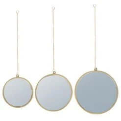 Other Miroir Sur Chaîne, Miroir Mural Rond Dans Un Cadre Doré, Lot De 3 9 Other Miroir Sur Chaîne, Miroir Mural Rond Dans Un Cadre Doré, Lot De 3 -magasin Vente-unique miroir sur chaine miroir mural rond dans un cadre dore lot de 3 13798298 38150620 1140x1140