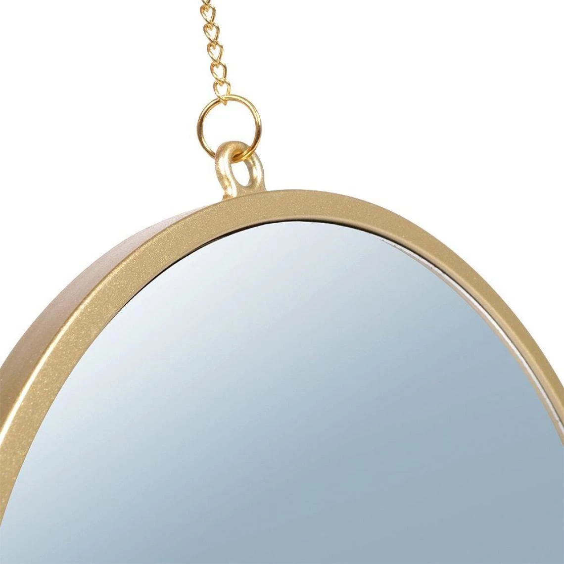 Other Miroir Sur Chaîne, Miroir Mural Rond Dans Un Cadre Doré, Lot De 3 7 Other Miroir Sur Chaîne, Miroir Mural Rond Dans Un Cadre Doré, Lot De 3 – Image 5