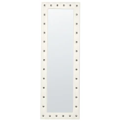 Beliani Miroir Sur Pied En Cuir PU Blanc 50 X 150 Cm ANSOUIS -magasin Vente-unique miroir sur pied en cuir pu blanc 50 x 150 cm ansouis 13959012 38677484 1140x1140