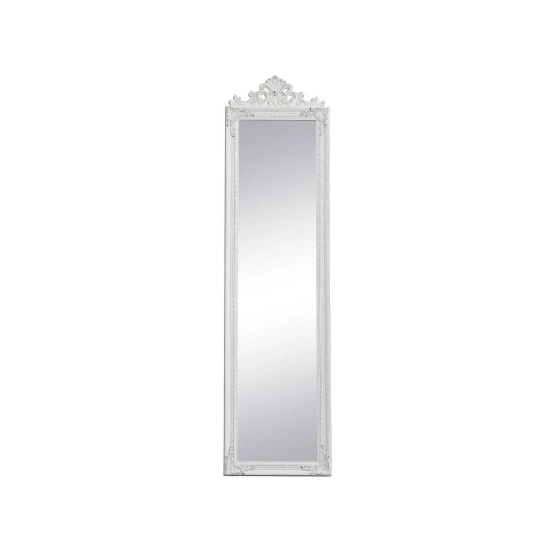 Vente-unique Miroir Sur Pied Avec Moulures En Bois D'eucalyptus- H.170 Cm - Blanc E... 7 Vente-unique Miroir Sur Pied Avec Moulures En Bois D'eucalyptus- H.170 Cm - Blanc E... – Image 5