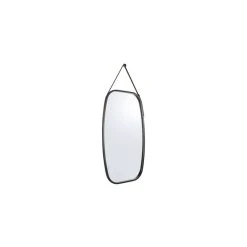 Pt Living Grand Miroir En Bambou à Suspendre Idyllic Noir.