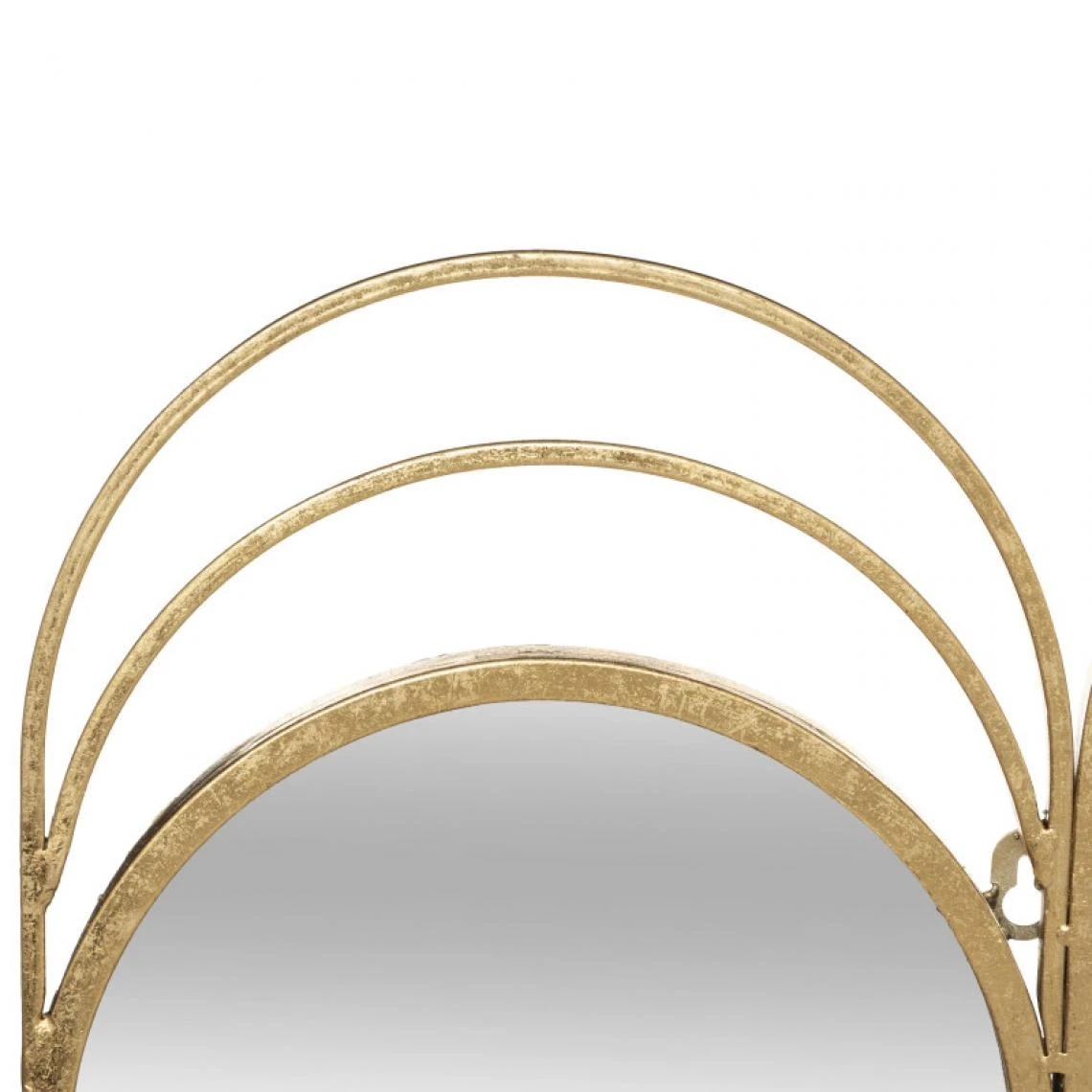 Atmosphera, Createur D'Interieur Miroir Triptyque "Edi" Doré, Métal 72 X 69 Cm Atmosphera 5 Atmosphera, Createur D'Interieur Miroir Triptyque "Edi" Doré, Métal 72 X 69 Cm Atmosphera – Image 3