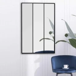 TOILINUX Miroir XXL Style Verrière En 3 Parties En Métal - Noir 8 TOILINUX Miroir XXL Style Verrière En 3 Parties En Métal - Noir -magasin Vente-unique miroir xxl style verriere en 3 parties en metal noir 13620486 37469332 1140x1140