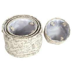 Mobili Rebecca Set 4 Paniers Recipients Ovale Tissu Imprime22x35x35 9 Mobili Rebecca Set 4 Paniers Recipients Ovale Tissu Imprime22x35x35 -magasin Vente-unique mobili rebecca set 4 pz cestino cesto tessuto moderno lavanderia organizzazione casa bagno 2