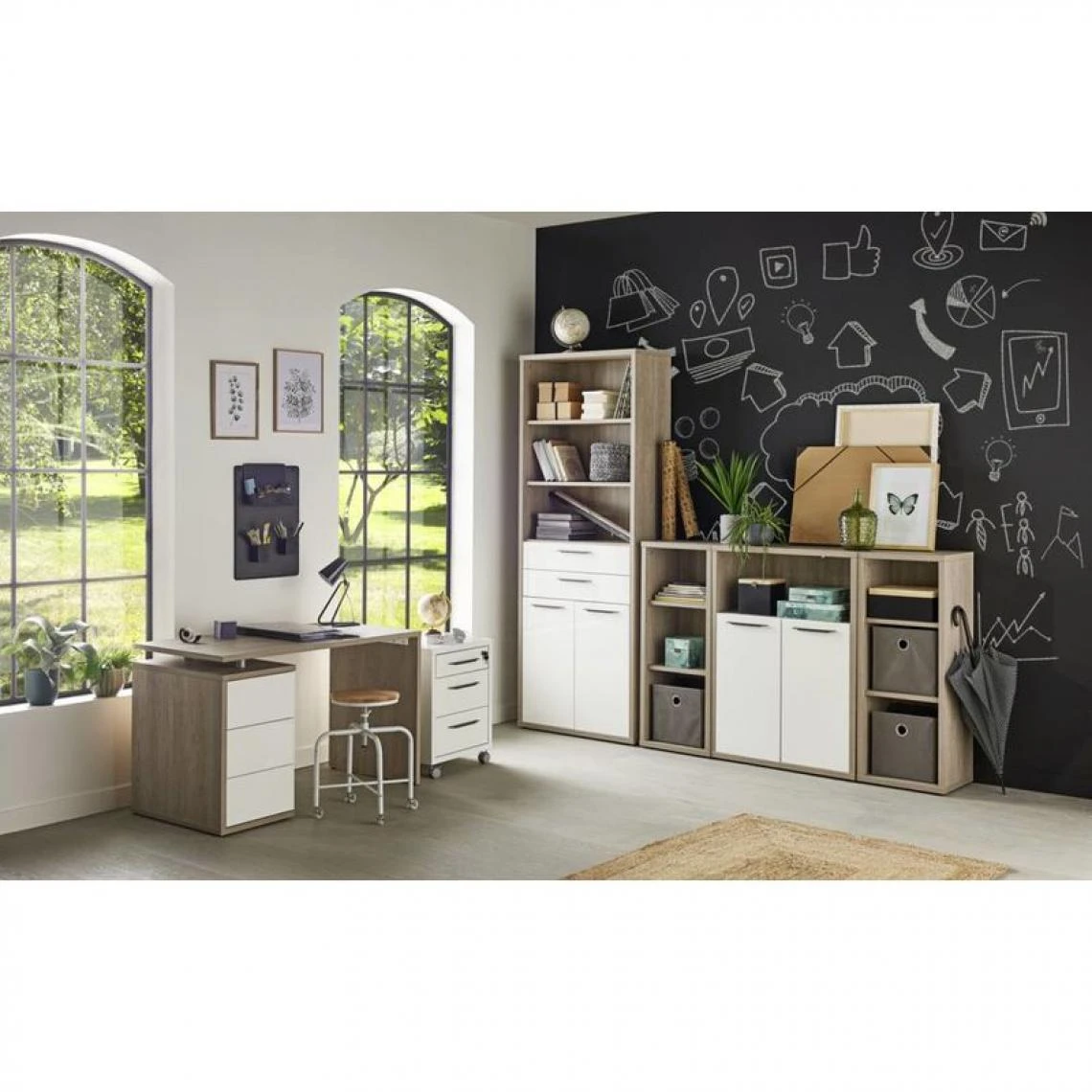 BUT Option 2 Portes Basses MEZZO Blanc Laqué / 105 Cm 4 BUT Option 2 Portes Basses MEZZO Blanc Laqué / 105 Cm – Image 2