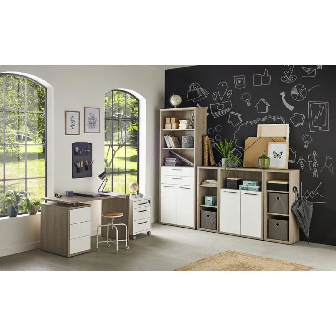 BUT Option 2 Portes MEZZO Imitation Chêne / H. 210 Cm 4 BUT Option 2 Portes MEZZO Imitation Chêne / H. 210 Cm – Image 2