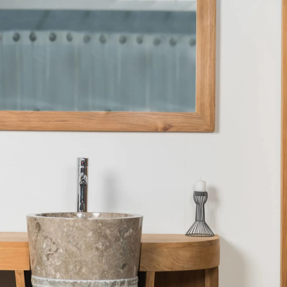 Wanda Collection Grand Miroir Rectangle En Teck Massif 180 X 70 4 Wanda Collection Grand Miroir Rectangle En Teck Massif 180 X 70 – Image 2