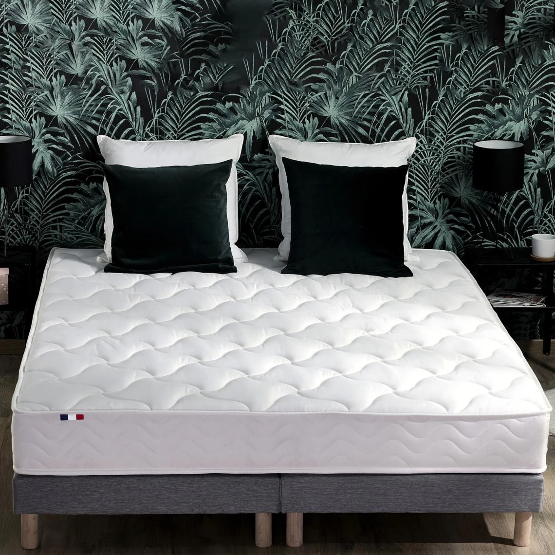 Idliterie Pack ASTRE Ensemble Matelas Ressorts + Sommier + Couette + Oreillers -... 6 Idliterie Pack ASTRE Ensemble Matelas Ressorts + Sommier + Couette + Oreillers -... – Image 4