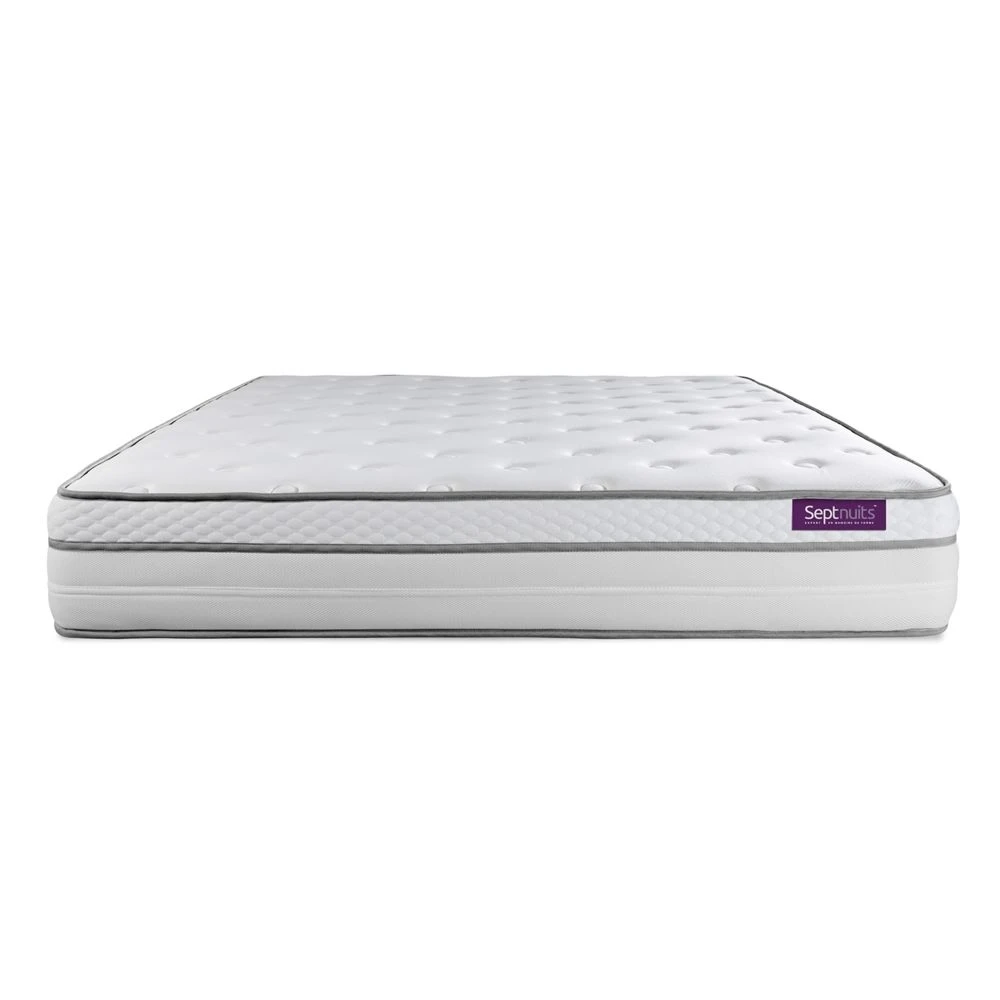 SEPTNUITS Matelas + Sommier 140x190 Memo Luxe Ressorts Ensachés + Mémoire De F... 5 SEPTNUITS Matelas + Sommier 140x190 Memo Luxe Ressorts Ensachés + Mémoire De F... – Image 3