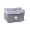 Childwood Panier Pliable Grey Stripes 32x20x20 1 Childwood Panier Pliable Grey Stripes 32x20x20 -magasin Vente-unique panier pliable grey stripes cccb30gs