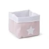 Childwood Panier Pliable Soft Pink White 32x32x29 -magasin Vente-unique panier pliable soft pink white cccb29pw