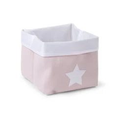 Childwood Panier Pliable Soft Pink White 32x32x29