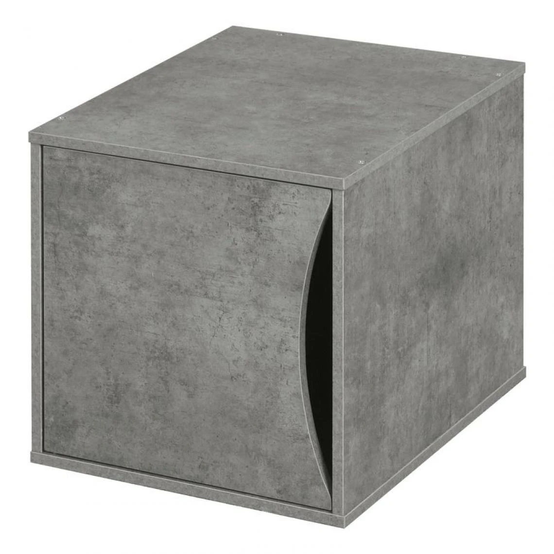 BUT Porte Cube NEXT 3 Imitation Béton 5 BUT Porte Cube NEXT 3 Imitation Béton – Image 3
