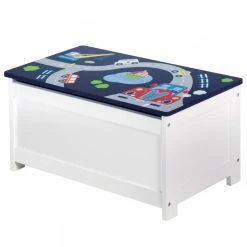Roba Coffre De Rangement Pour Jouets Racer Bleu 60x32x30 Cm MDF