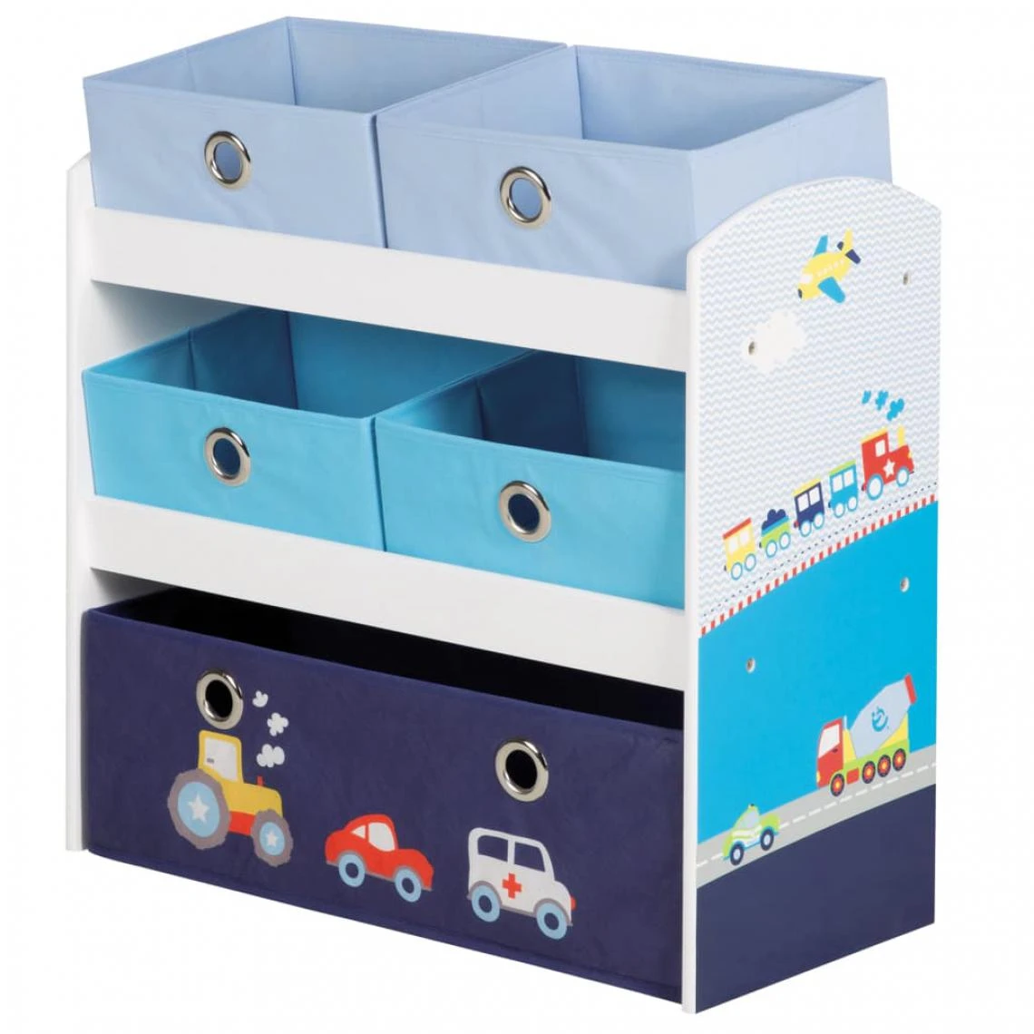Roba Unité De Rangement Pour Jouets Racer Bleu 63,5x30x60 Cm MDF 3 Roba Unité De Rangement Pour Jouets Racer Bleu 63,5x30x60 Cm MDF