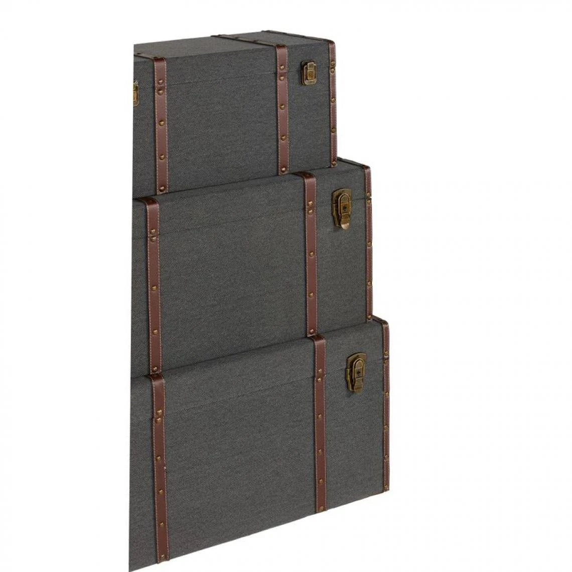 BUT Set 3 Malles BUFFALO Gris 6 BUT Set 3 Malles BUFFALO Gris – Image 4