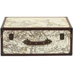 The Home Deco Factory Set De 2 Malles En Bois Mappemonde. 8 The Home Deco Factory Set De 2 Malles En Bois Mappemonde. -magasin Vente-unique set de 2 malles en bois mappemonde 12785176 34369436 1140x1140