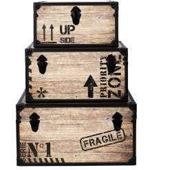 The Home Deco Factory Set De 3 Malles Décoratives Industrielles. -magasin Vente-unique set de 3 malles decoratives industrielles 11522662 30185662 1140x1140