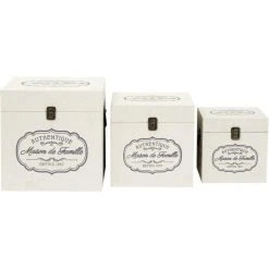 The Home Deco Factory Set De 3 Malles En Bois Charme. 9 The Home Deco Factory Set De 3 Malles En Bois Charme. -magasin Vente-unique set de 3 malles en bois charme 12330190 32904288 1140x1140