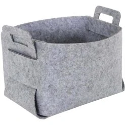 The Home Deco Factory Set De 3 Paniers De Rangement Pliable En Feutrine. 8 The Home Deco Factory Set De 3 Paniers De Rangement Pliable En Feutrine. -magasin Vente-unique set de 3 paniers de rangement pliable en feutrine 13620476 37469294 1140x1140