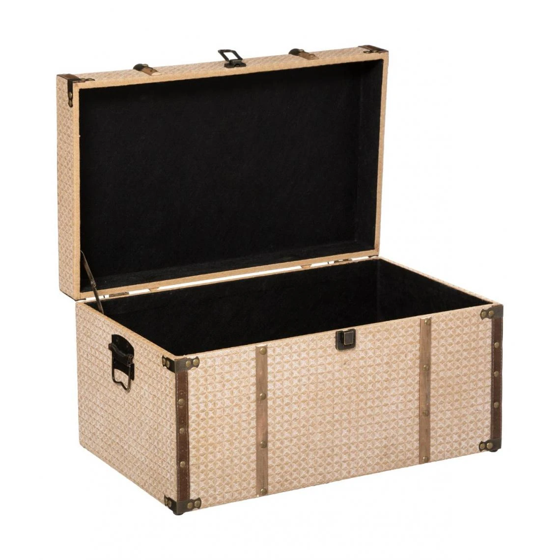 Atmosphera, Createur D'Interieur Set De 4 Malles De Rangement Canvas Cuba 4 Atmosphera, Createur D'Interieur Set De 4 Malles De Rangement Canvas Cuba – Image 2