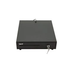 Totalcadeau Tiroir-caisse Enregistreuse à 10 Compartiments Noir