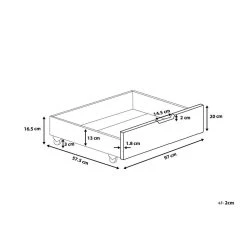 Beliani 2 Tiroirs Blancs En Bois RUMILLY - Blanc 8 Beliani 2 Tiroirs Blancs En Bois RUMILLY - Blanc -magasin Vente-unique undef src sa picid 702550 x 2560 type whitesh image