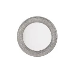 Beliani Miroir Argenté De Forme Ronde CHANNAY - Argent