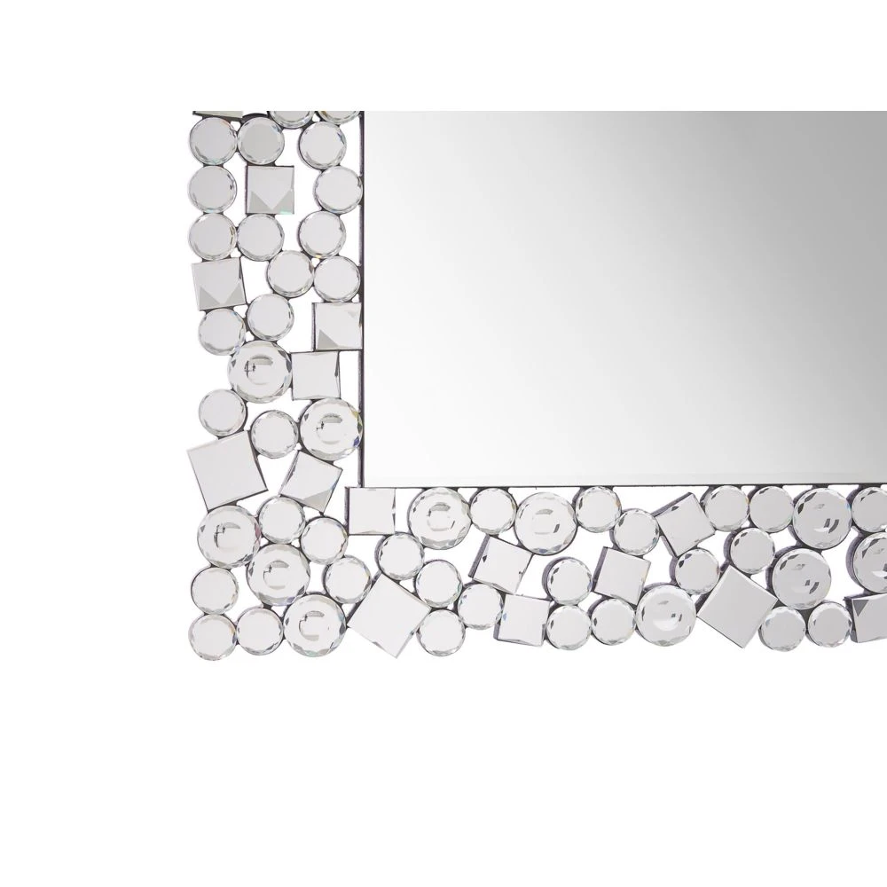 Beliani Miroir Mural Argenté 60 X 90 Cm MERNEL - Argent 6 Beliani Miroir Mural Argenté 60 X 90 Cm MERNEL - Argent – Image 4
