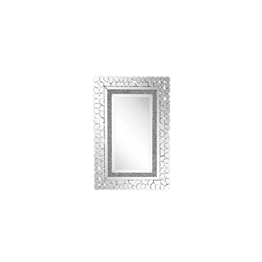 Beliani Miroir Mural Argenté 60 X 90 Cm PABU - Argent 3 Beliani Miroir Mural Argenté 60 X 90 Cm PABU - Argent