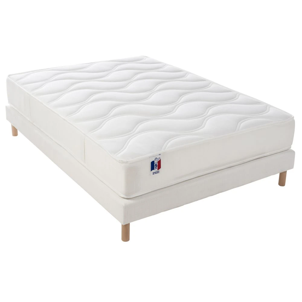 Lovea Ensemble Matelas Mousse Mémoire De Forme HD + Sommier Bois Massif 140... 4 Lovea Ensemble Matelas Mousse Mémoire De Forme HD + Sommier Bois Massif 140... – Image 2