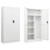 VidaXL Armoire à Casiers Blanc 90x40x180 Cm Acier -magasin Vente-unique vidaxl armoire a casiers blanc 90x40x180 cm acier 11944118 31639704 1140x1140