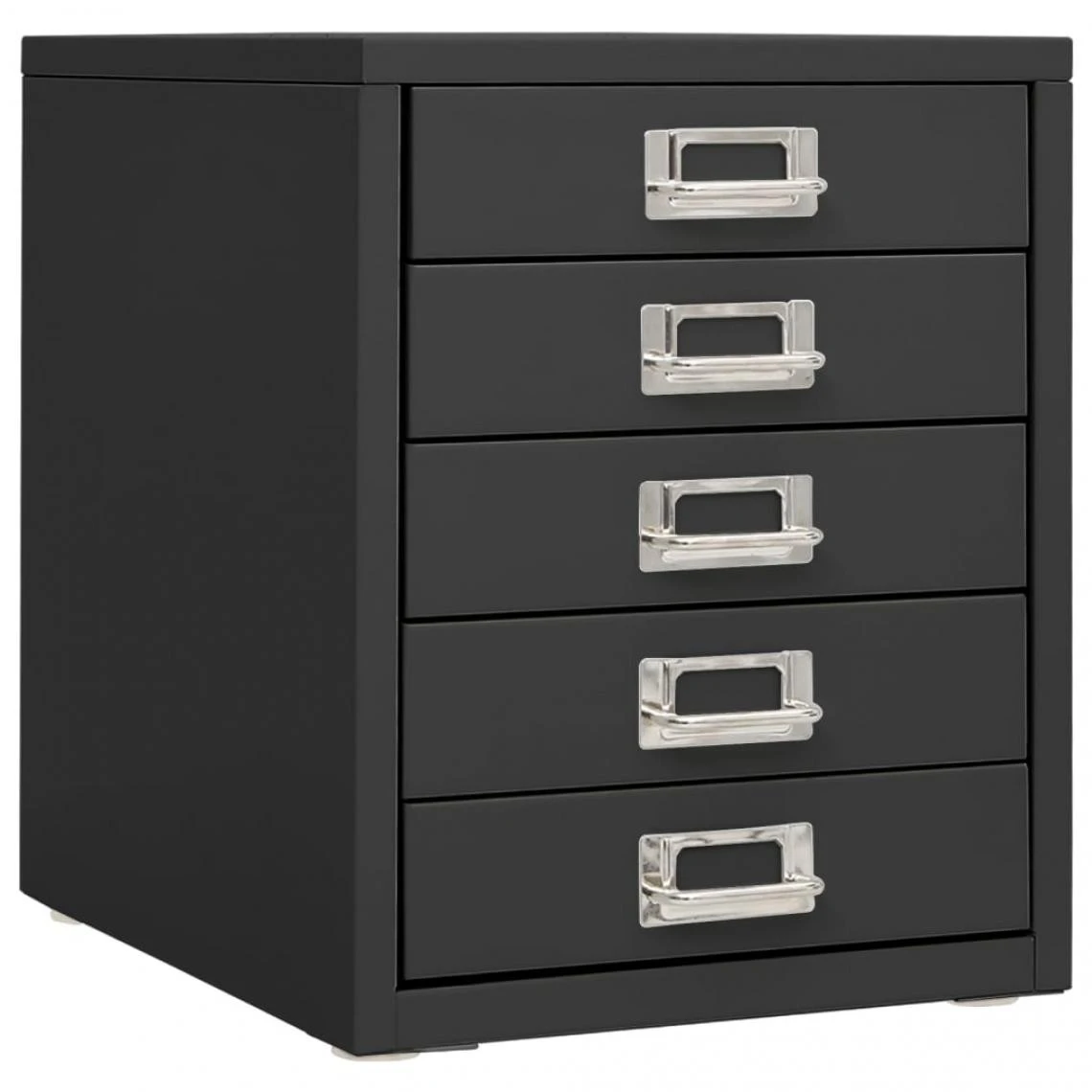 VidaXL Armoire De Bureau Anthracite 28x35x35 Cm Métal 3 VidaXL Armoire De Bureau Anthracite 28x35x35 Cm Métal