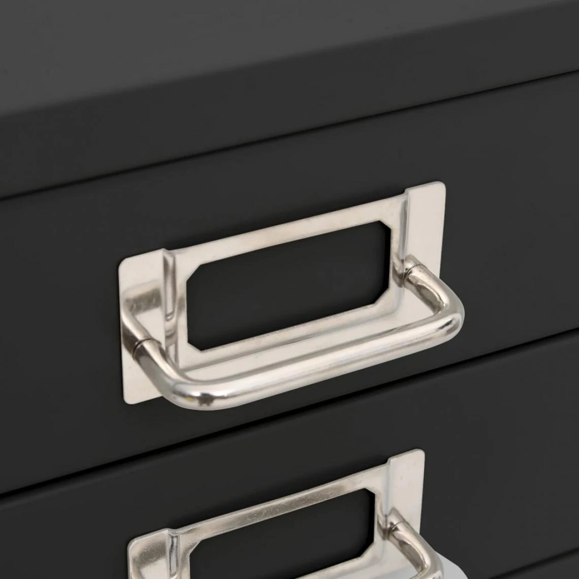 VidaXL Armoire De Bureau Anthracite 28x35x35 Cm Métal 4 VidaXL Armoire De Bureau Anthracite 28x35x35 Cm Métal – Image 2