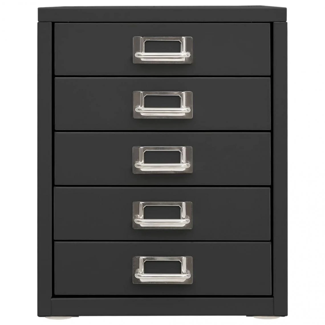 VidaXL Armoire De Bureau Anthracite 28x35x35 Cm Métal 6 VidaXL Armoire De Bureau Anthracite 28x35x35 Cm Métal – Image 4