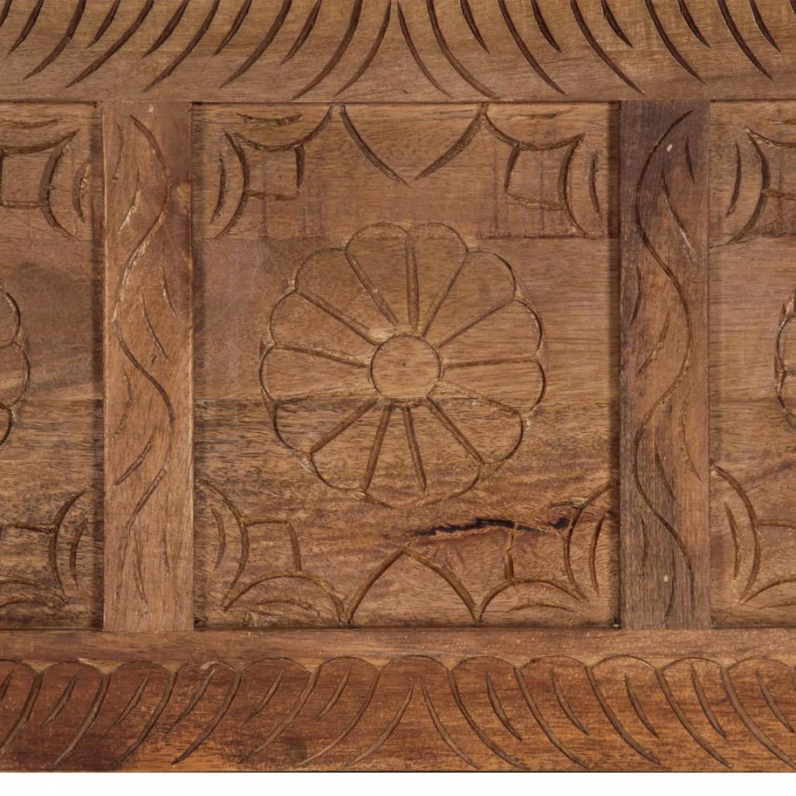 VidaXL Boîte De Rangement 120x30x40 Cm Bois De Manguier Solide 5 VidaXL Boîte De Rangement 120x30x40 Cm Bois De Manguier Solide – Image 3